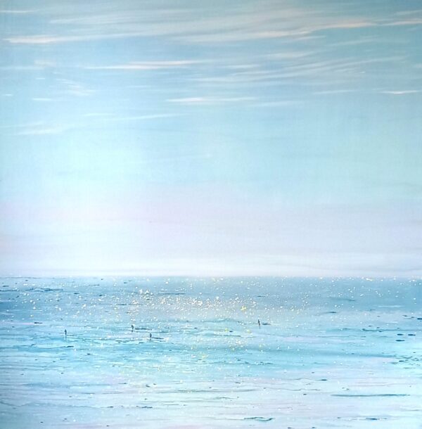 Rowers in the sea